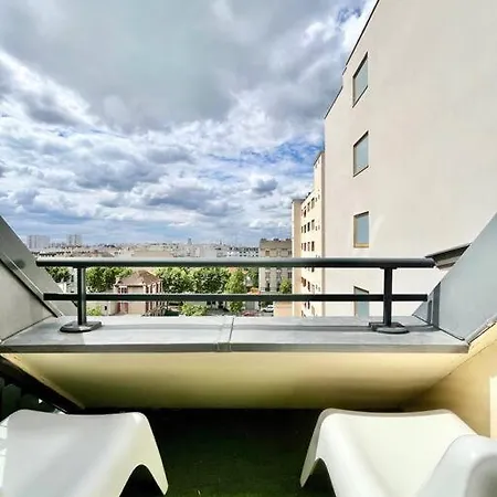 Apartment Penthouse 90m2 Terrace Parking 10m Paris Center Alfortville
